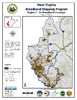 thumbnail image of broadband coverage map in region 2 of the state, areas with no coverage