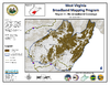 thumbnail image of broadband coverage map in region 4 of the state, no coverage