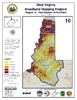 thumbnail image of broadband coverage map in region 10 of the state, total number of providers