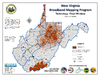 thumbnail image of broadband coverage map in the state, fixed wireless technology