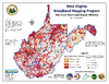 thumbnail image of broadband coverage map in the state, maximum download speed, wireline