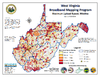 thumbnail image of broadband coverage map in the state, maximum upload speed, wireline