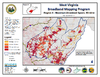 thumbnail image of broadband coverage map in the state, maximum download speed, wireline