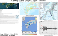 image of map and information pertaining to the April 17, 2024 Japanese earthquake