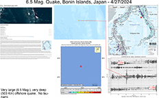 image of map and information pertaining to the April 27, 2024 Japanese earthquake