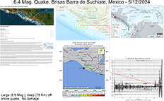 image of map and information pertaining to the May 12, 2024 Mexican earthquake