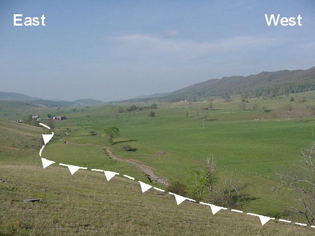 Frank's Run Thrust Fault - Snowy Mountain quad