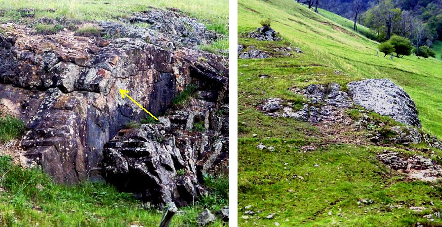 Middle Eocene diabase dike along Snowy Mountain Road, WV